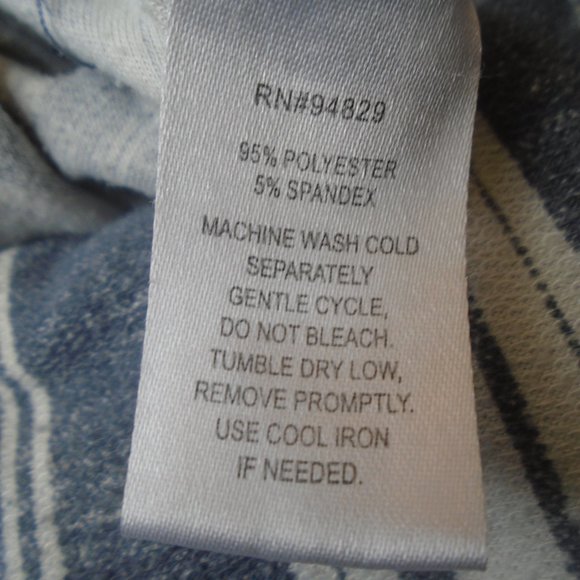 Derek Heart Striped bib Overall cuffed shorts size Small - Picture 8 of 8